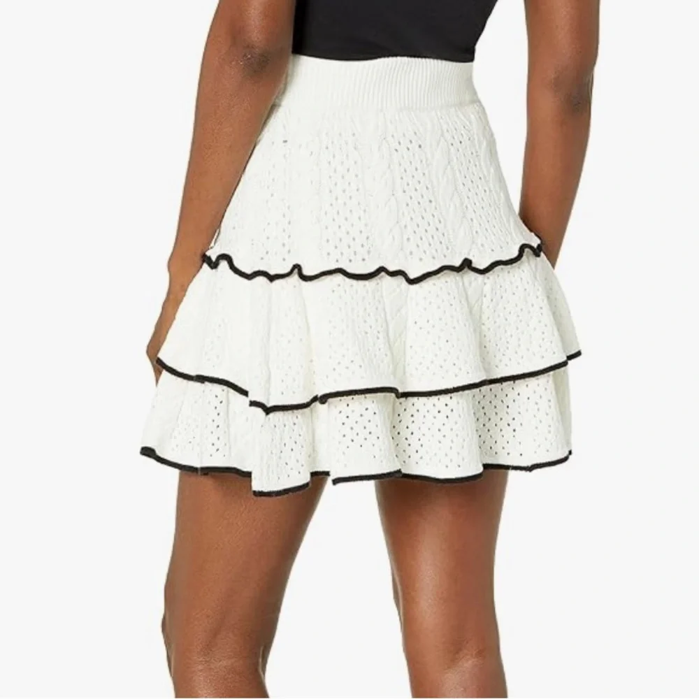 JOIE Tanya Mixed Stitched Skirt